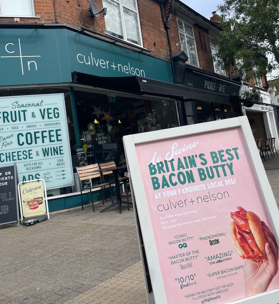 People of South West London! Come get your bacon butties from Culver & Nelson